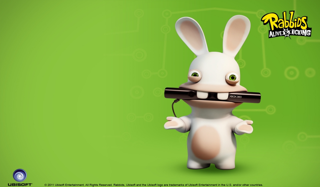 Rabbids Alive and Kicking Game for 1024 x 600 widescreen resolution
