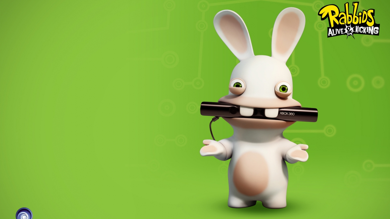 Rabbids Alive and Kicking Game for 1366 x 768 HDTV resolution