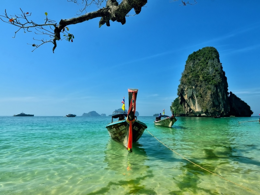 Railay Beach Thailand for 1024 x 768 resolution