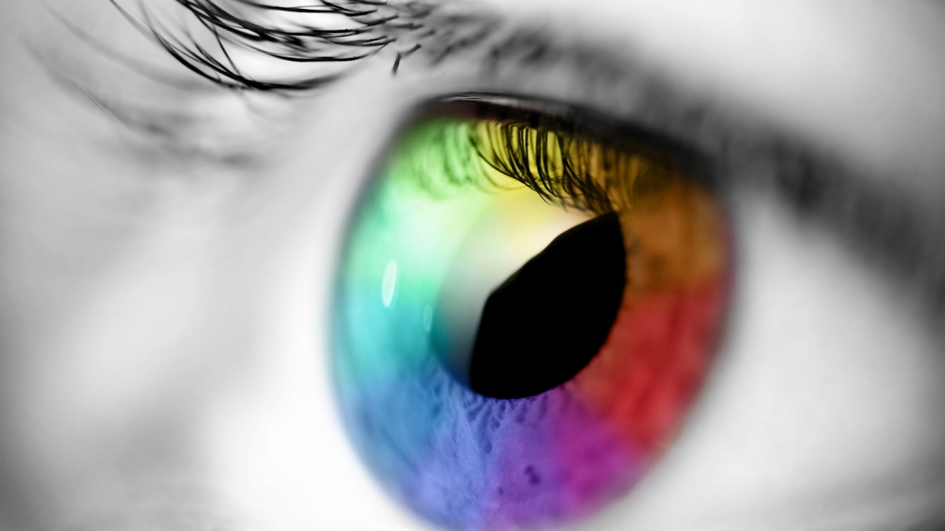 Rainbow Eye for 1366 x 768 HDTV resolution