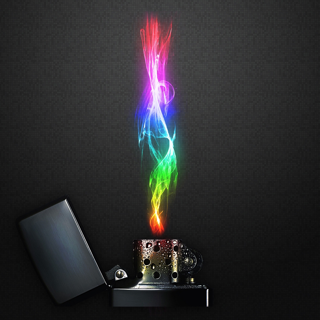 Rainbow Lighter for 1024 x 1024 iPad resolution