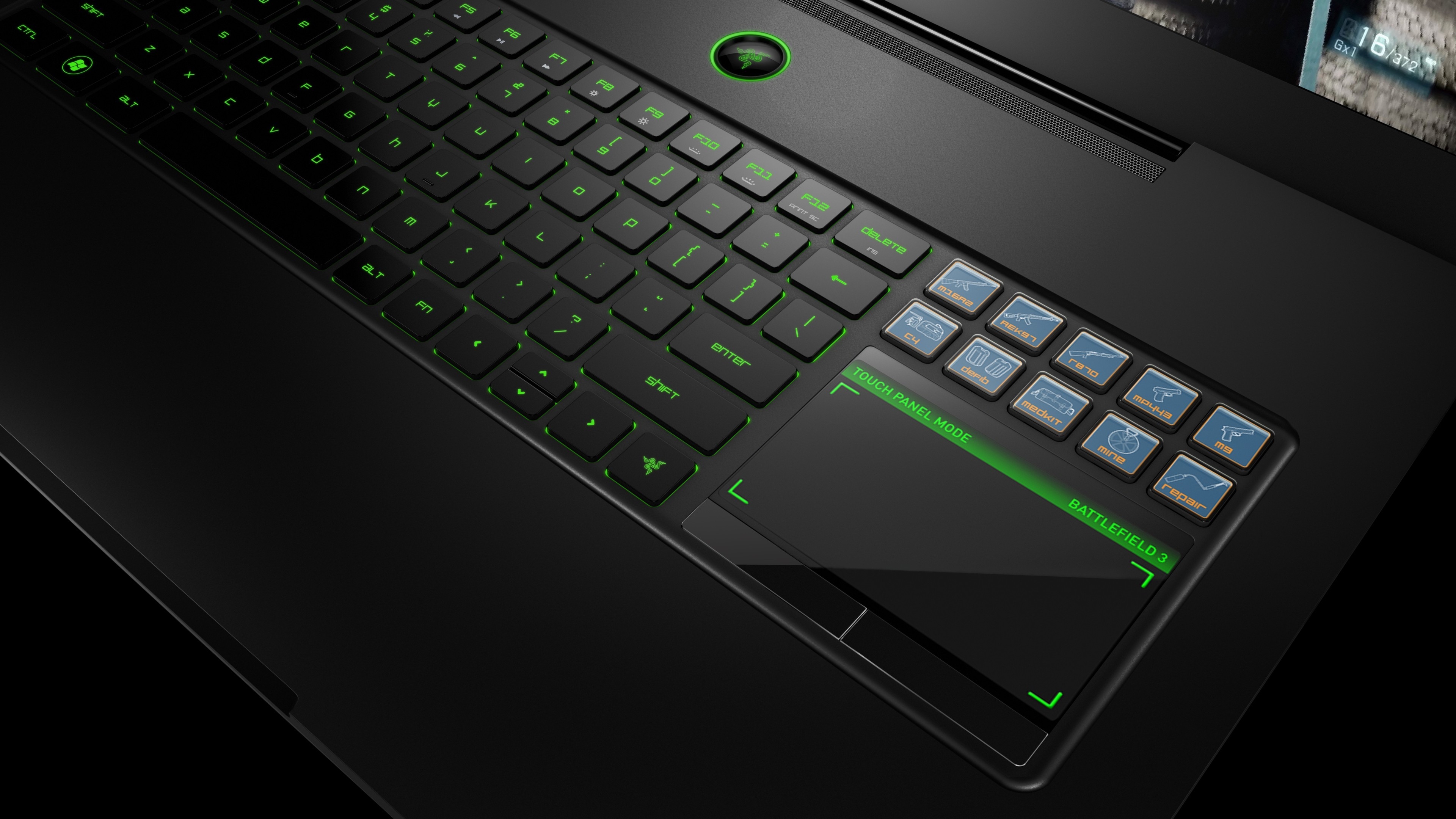 Razer Laptop Surface for 3840 x 2160 Ultra HD resolution