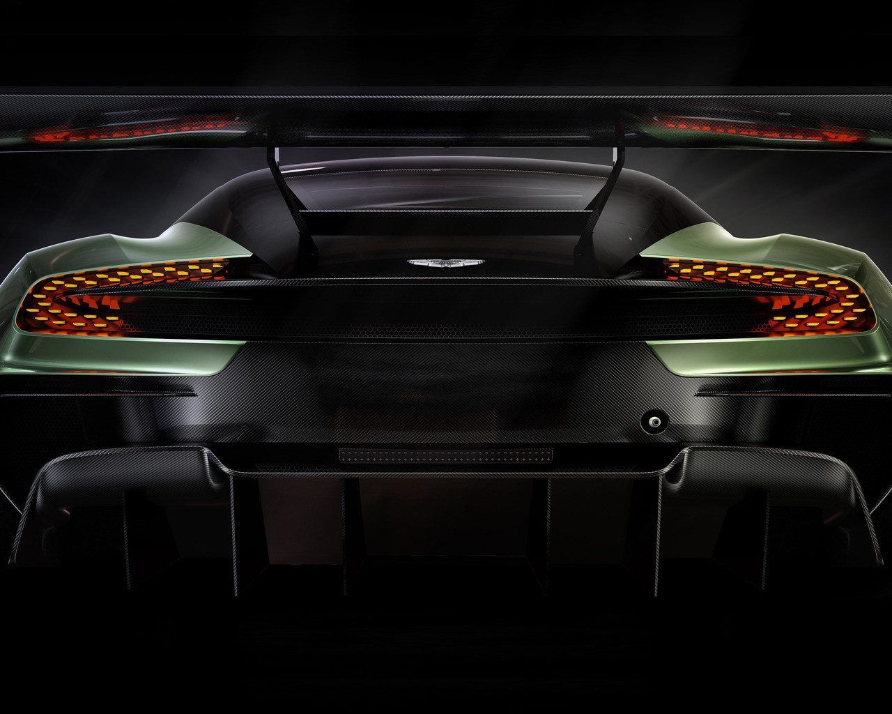 Rear of Aston Martin Vulcan for 1280 x 1024 resolution