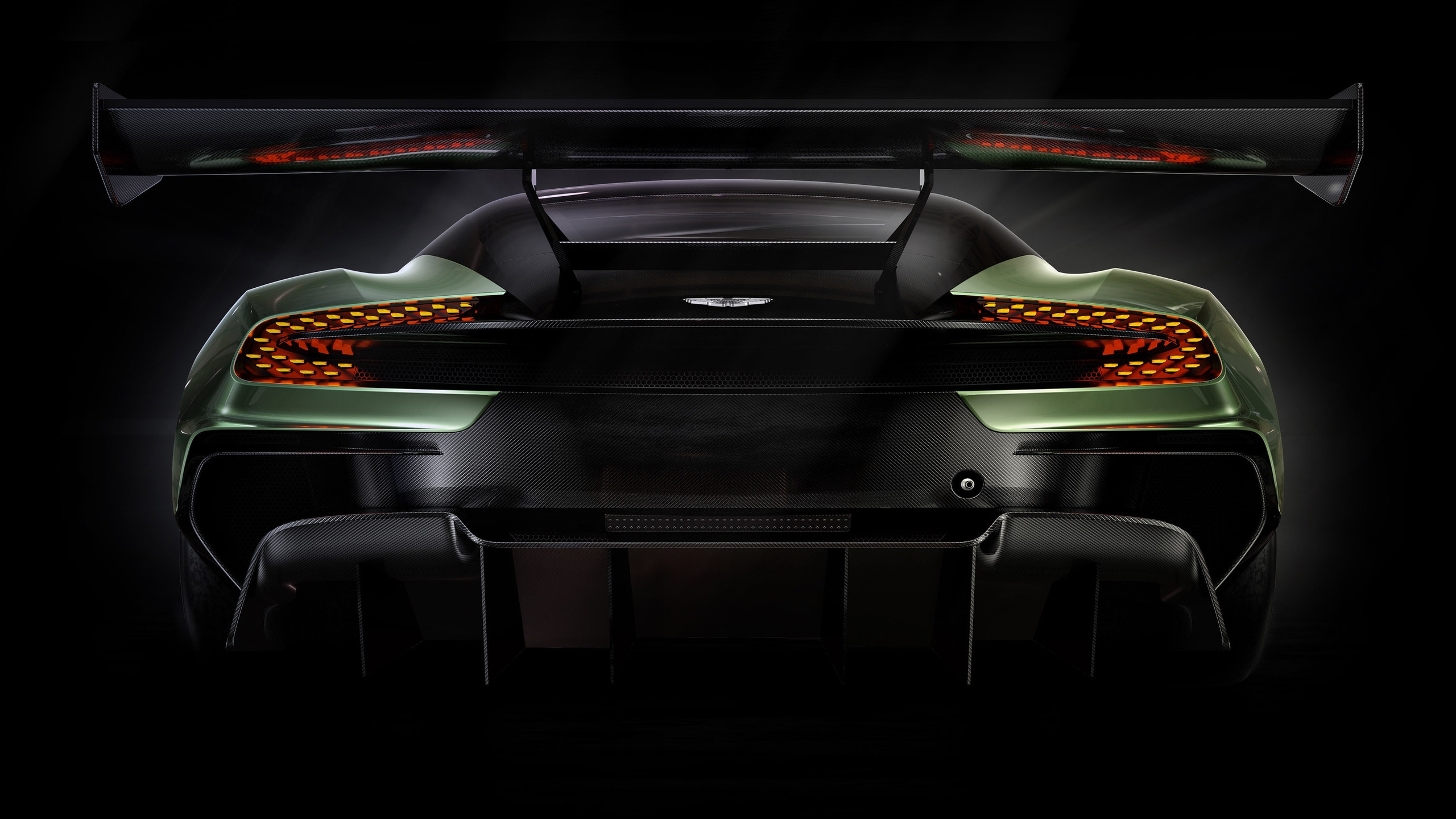 Rear of Aston Martin Vulcan for 2560x1440 HDTV resolution