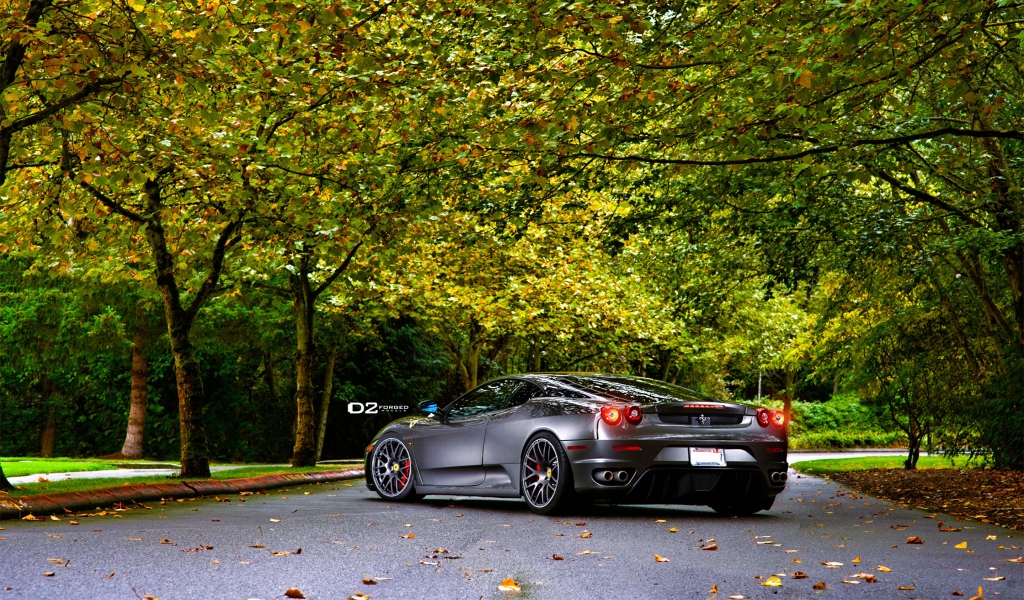 Rear of D2Forged Ferrari F430 for 1024 x 600 widescreen resolution
