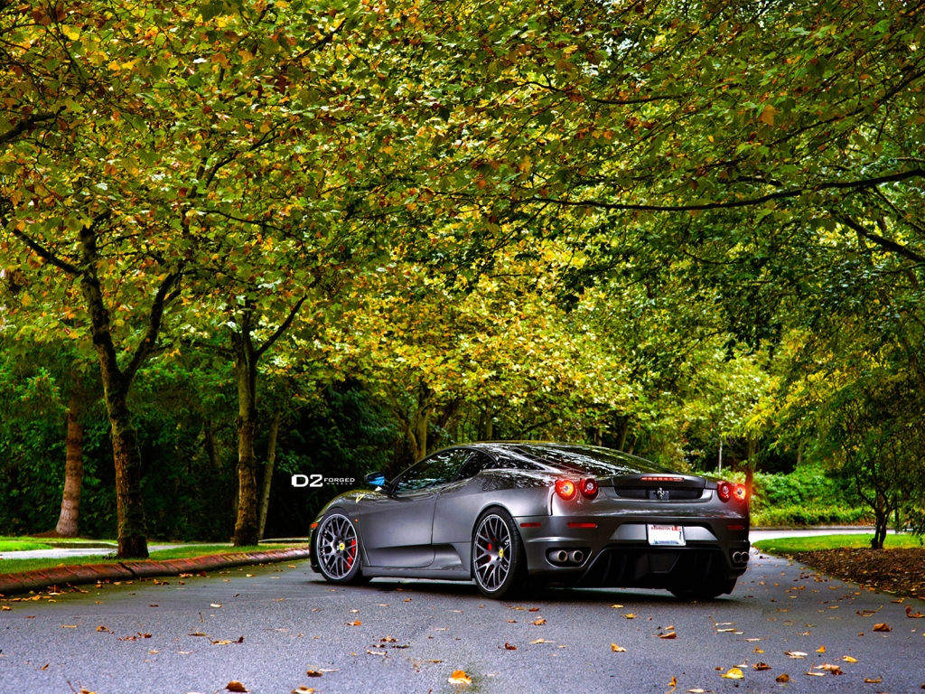 Rear of D2Forged Ferrari F430 for 1024 x 768 resolution