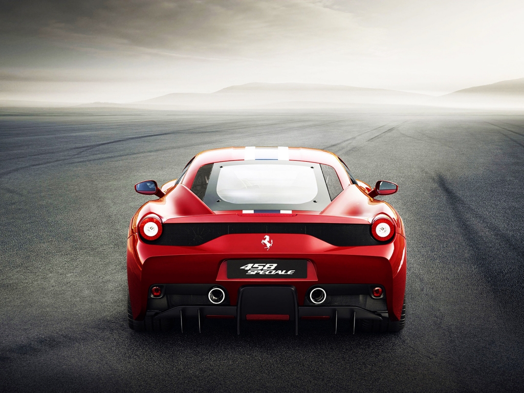 Rear of Ferrari 458 for 1024 x 768 resolution
