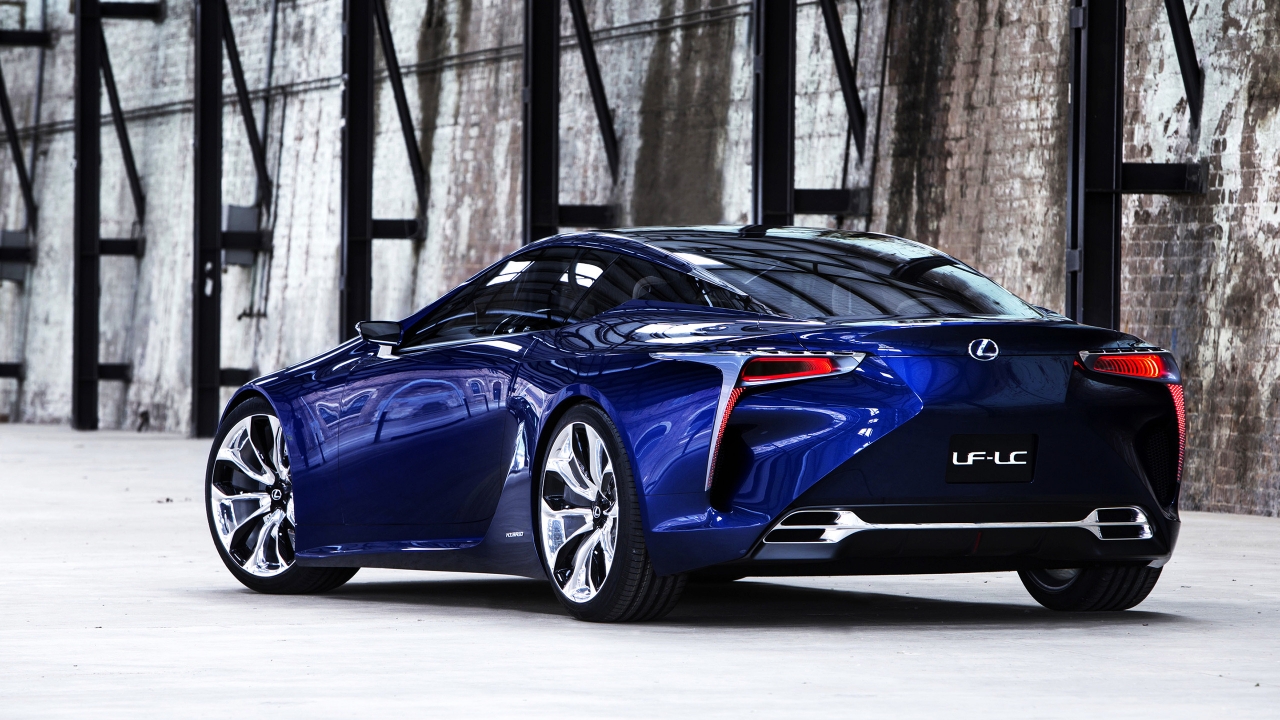 Rear Of Lexus LF-LC Concept for 1280 x 720 HDTV 720p resolution