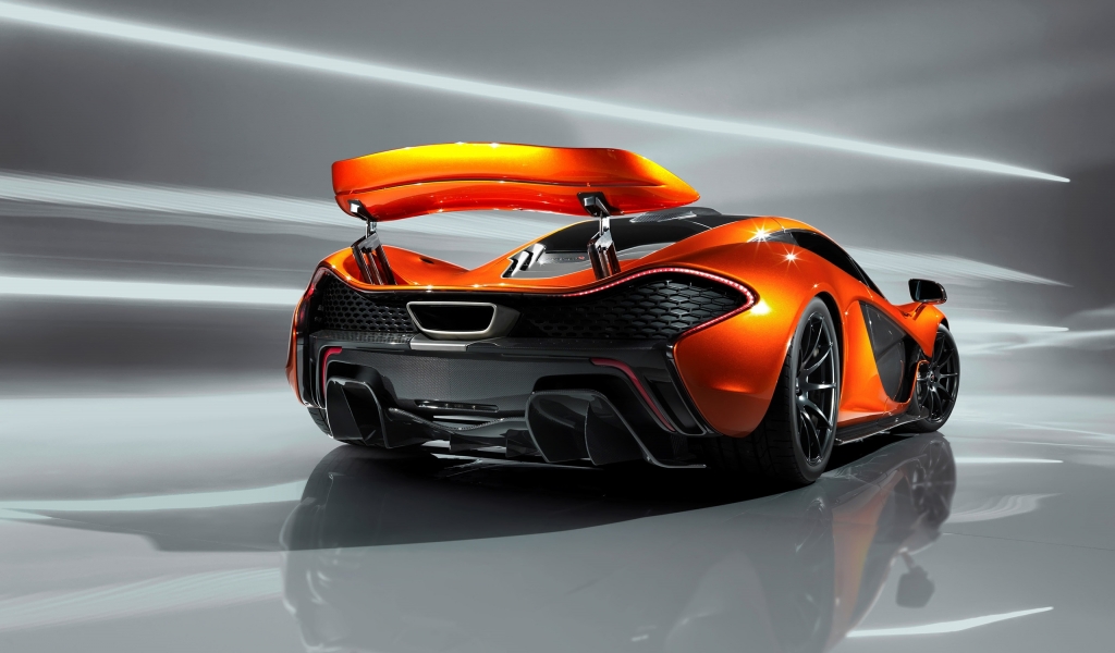 Rear of McLaren P1 Concept for 1024 x 600 widescreen resolution