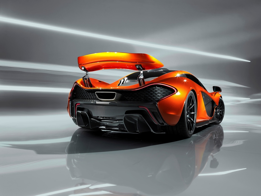 Rear of McLaren P1 Concept for 1024 x 768 resolution