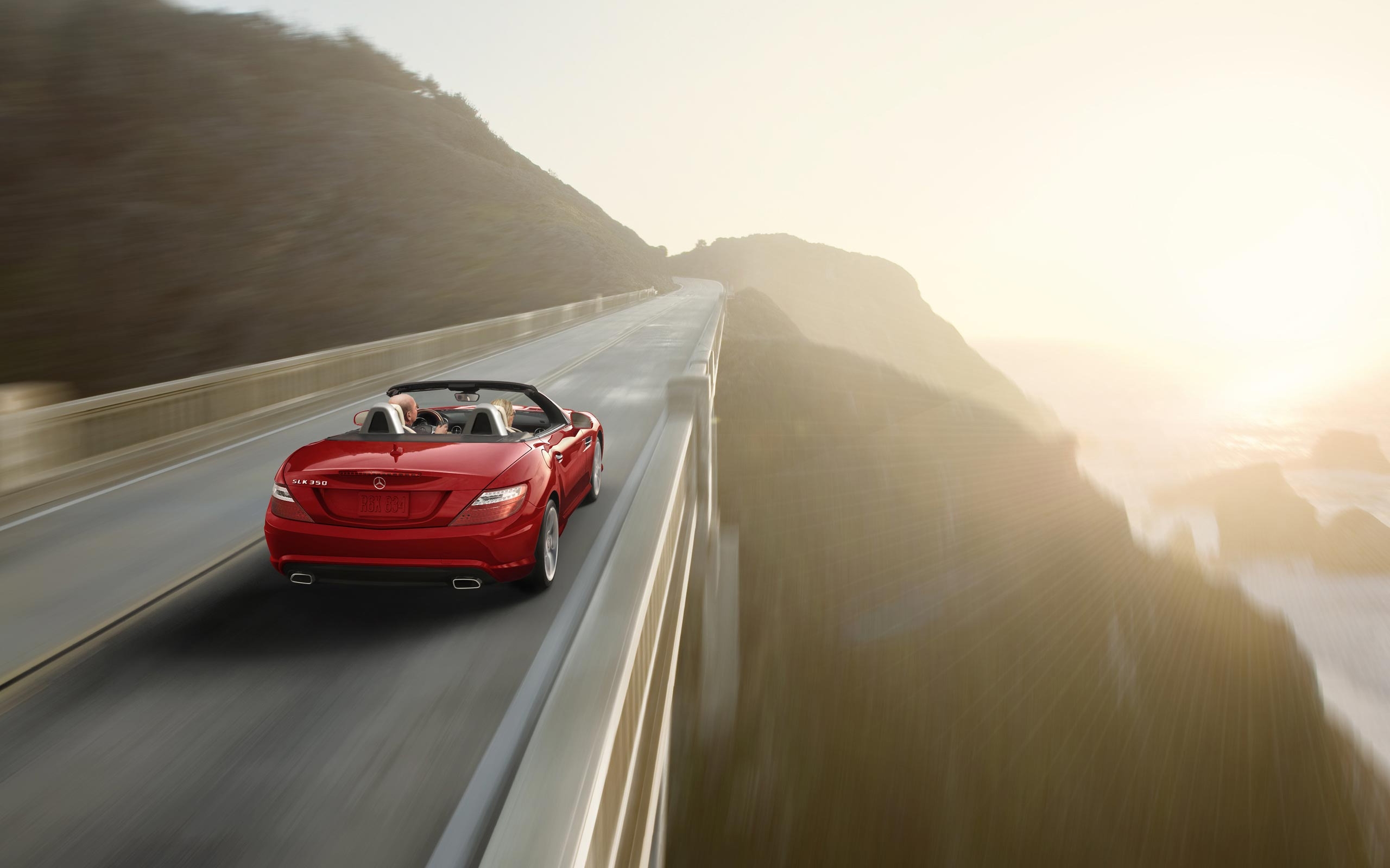 Red 2012 Mercedes SLK for 2560 x 1600 widescreen resolution