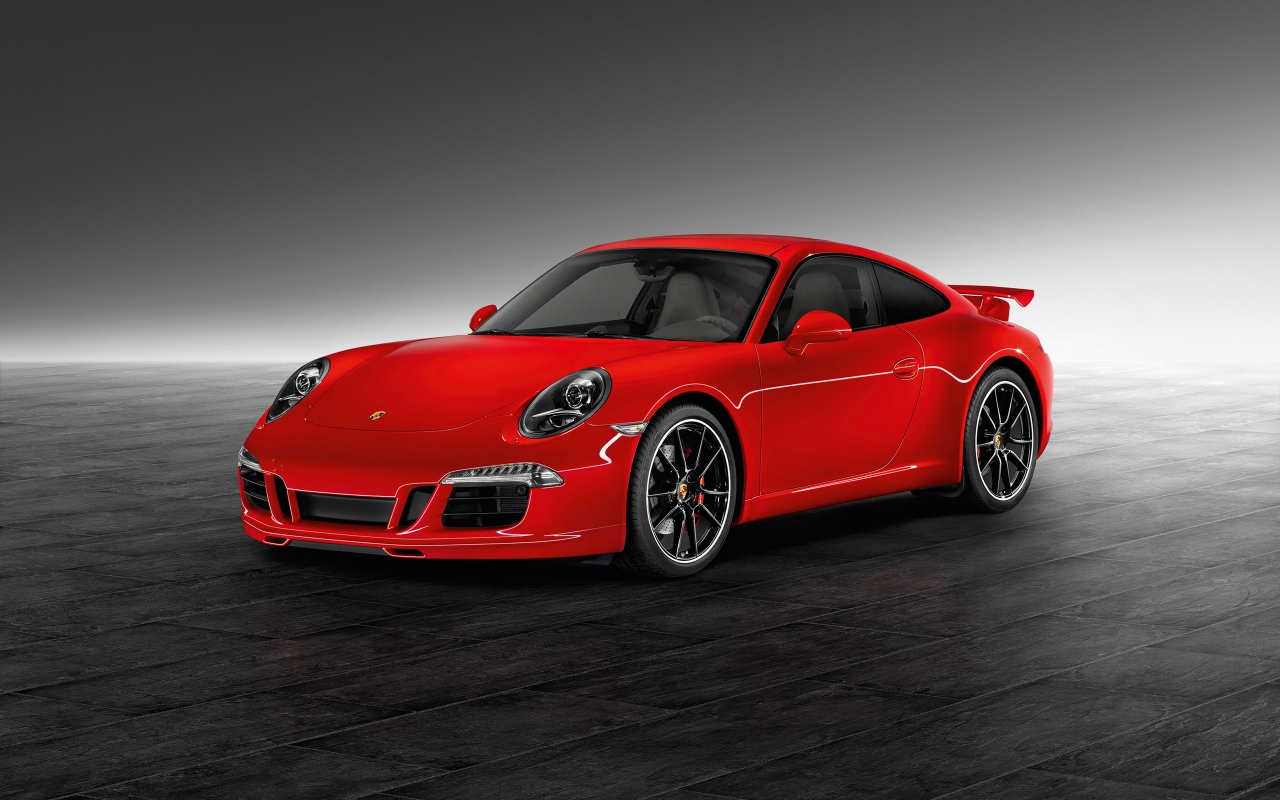 Red 911 Carrera S for 1280 x 800 widescreen resolution