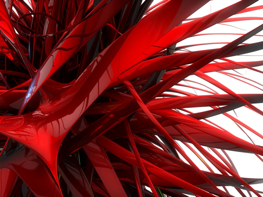 Red Abstract Lines for 1024 x 768 resolution