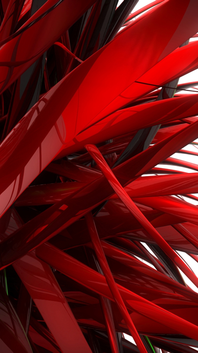 Red Abstract Lines for 640 x 1136 iPhone 5 resolution
