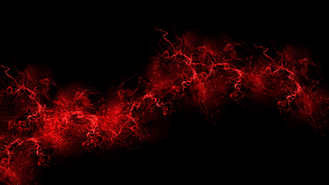 Red and Black for 1366 x 768 HDTV resolution