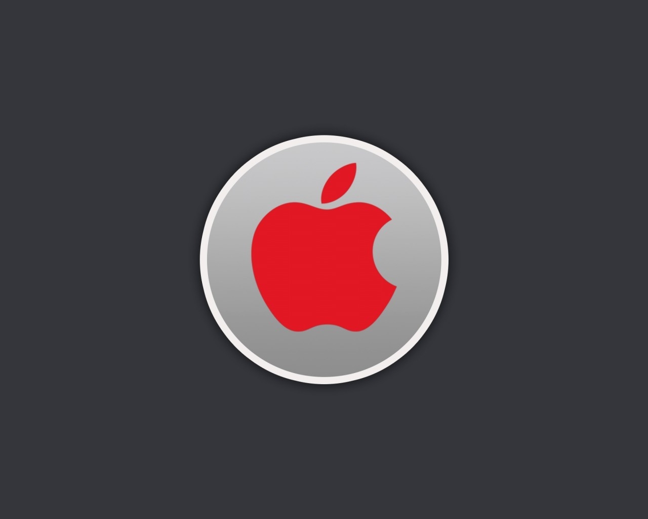 Red Apple Logo for 1280 x 1024 resolution