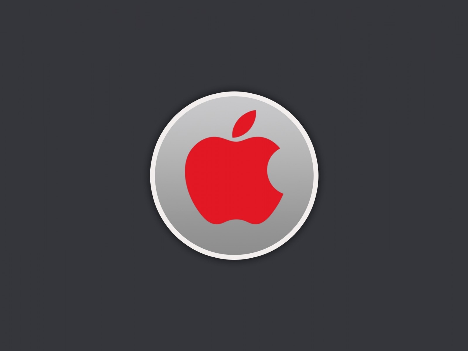 Red Apple Logo for 1600 x 1200 resolution