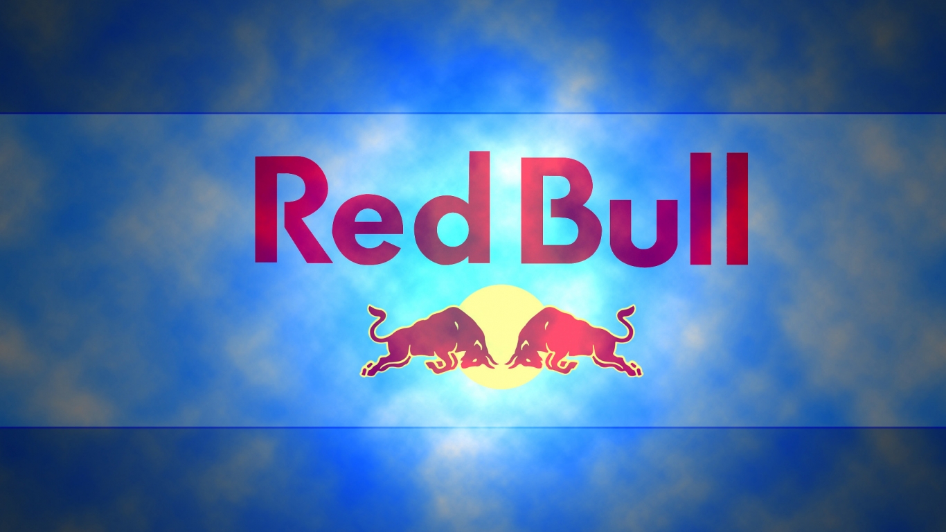 Red Bull Logo for 1366 x 768 HDTV resolution