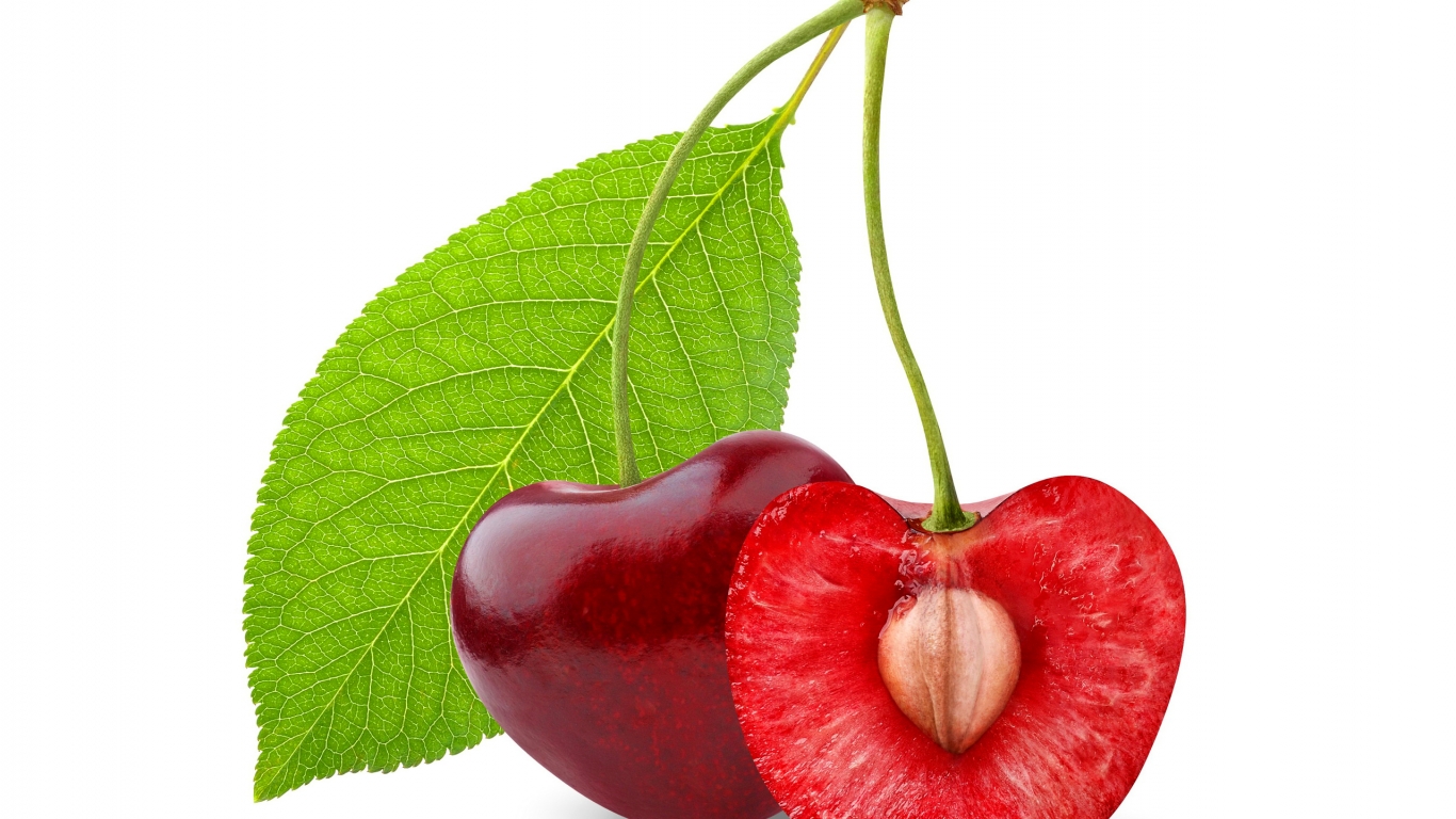 Red Cherries for 1366 x 768 HDTV resolution