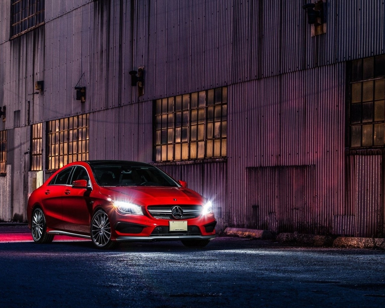  Red CLA 45 AMG for 1280 x 1024 resolution