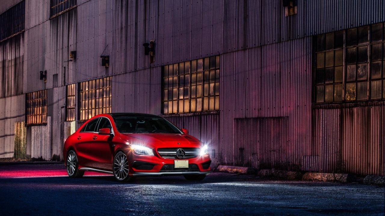  Red CLA 45 AMG for 1280 x 720 HDTV 720p resolution
