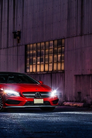  Red CLA 45 AMG for 320 x 480 iPhone resolution