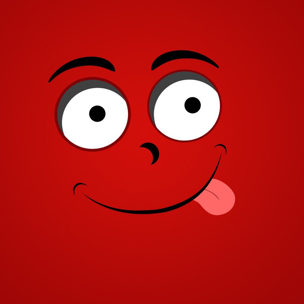 Red Face for 1024 x 1024 iPad resolution