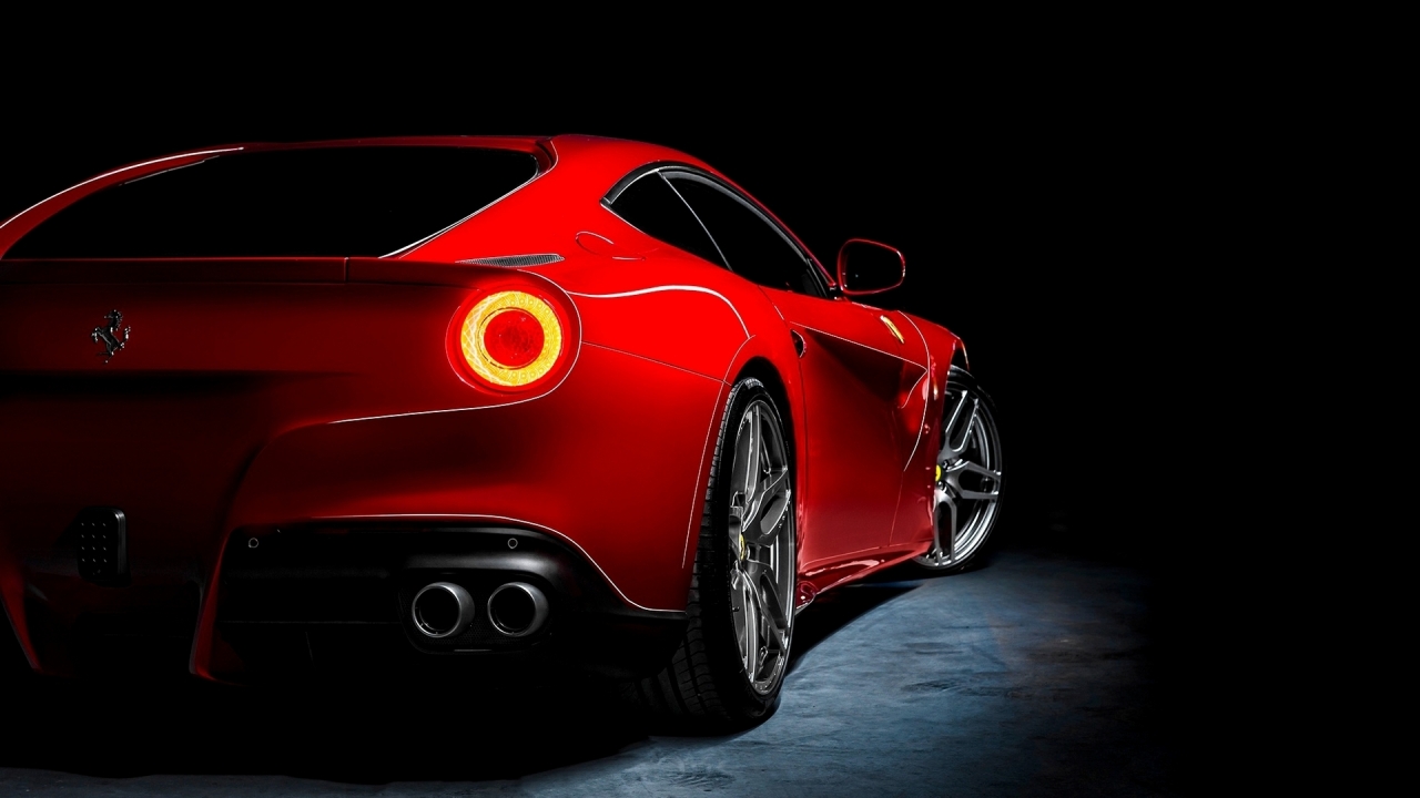 Red Ferrari F12 Berlinetta for 1280 x 720 HDTV 720p resolution