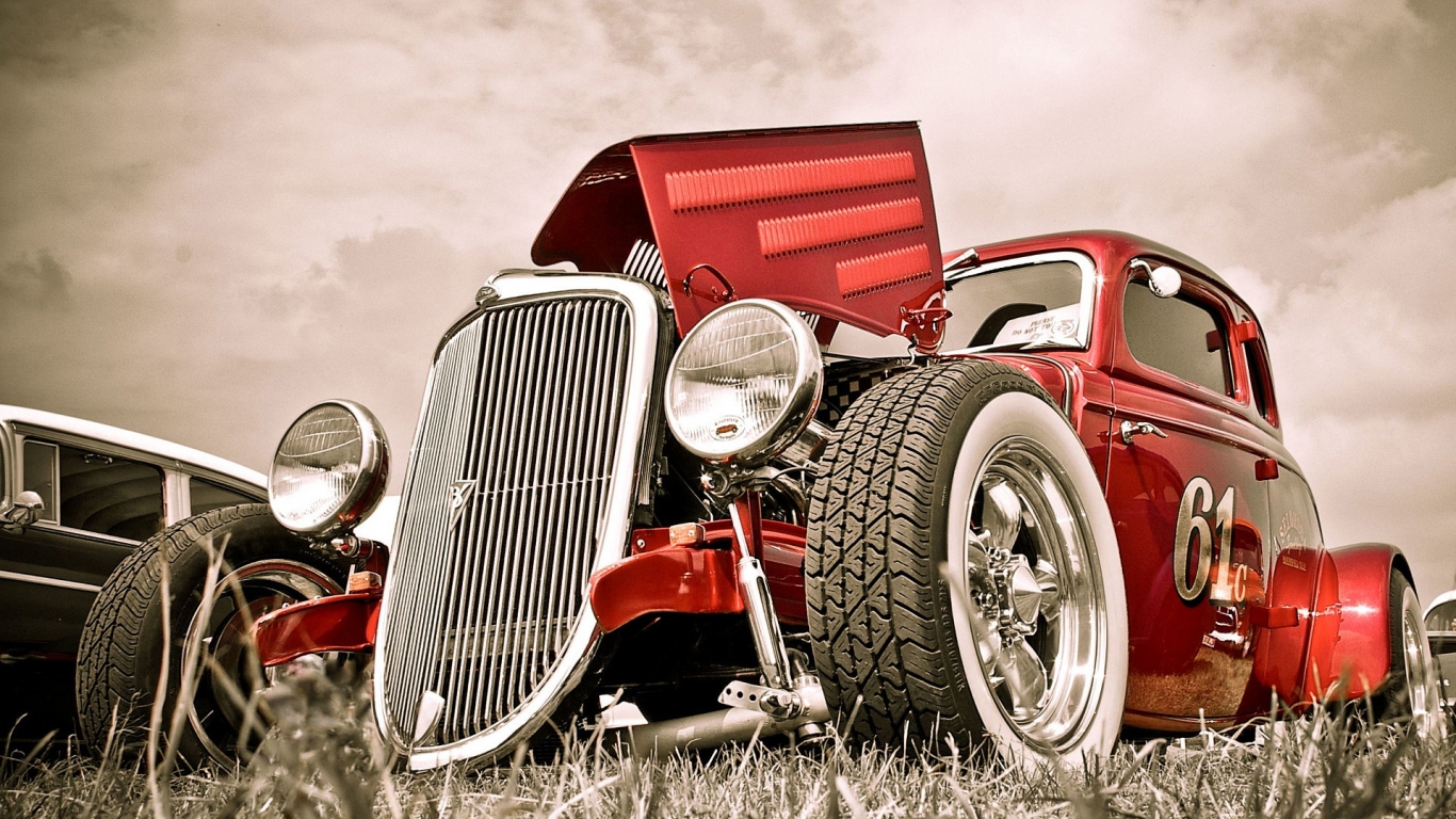 Red Fire Hot Rod HDR for 1366 x 768 HDTV resolution