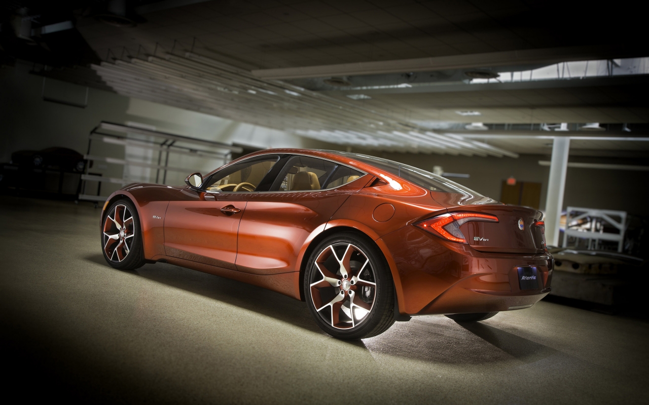 Red Fisker Atlantic for 1280 x 800 widescreen resolution