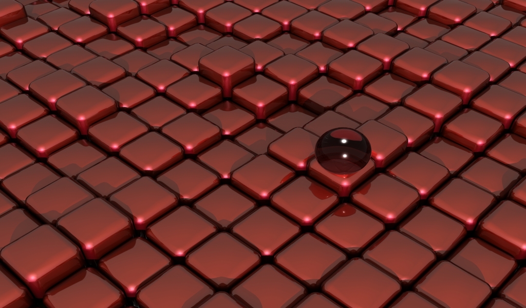 Red Glass on Box Floor for 1024 x 600 widescreen resolution