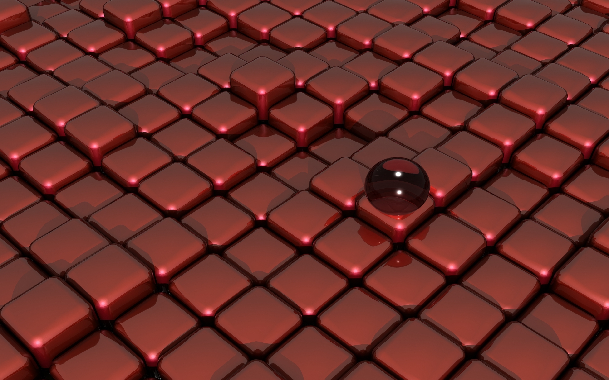 Red Glass on Box Floor for 2560 x 1600 widescreen resolution
