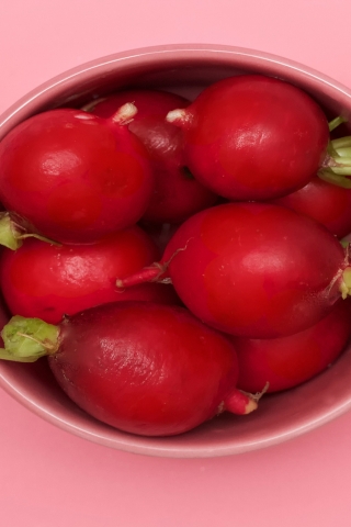 Red Globe Radishes for 320 x 480 iPhone resolution