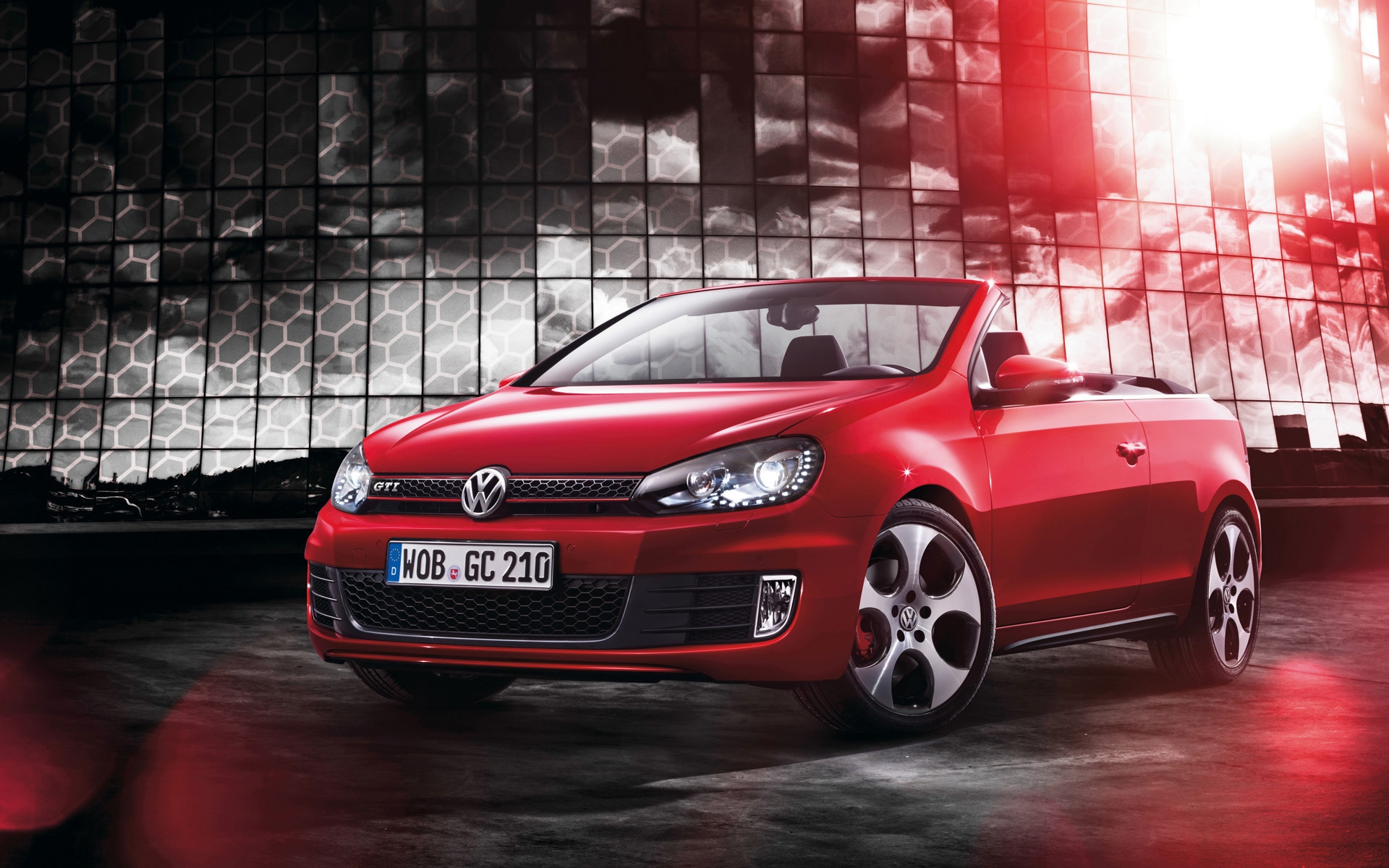 Red Golf GTI Cabriolet for 1920 x 1200 widescreen resolution