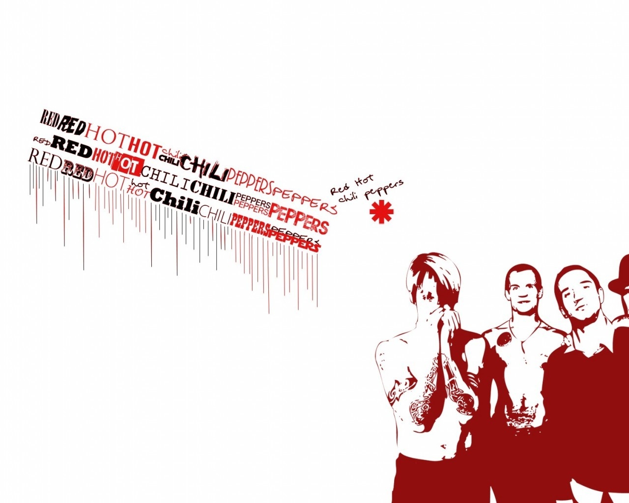 Red Hot Chili Peppers Poster for 1280 x 1024 resolution