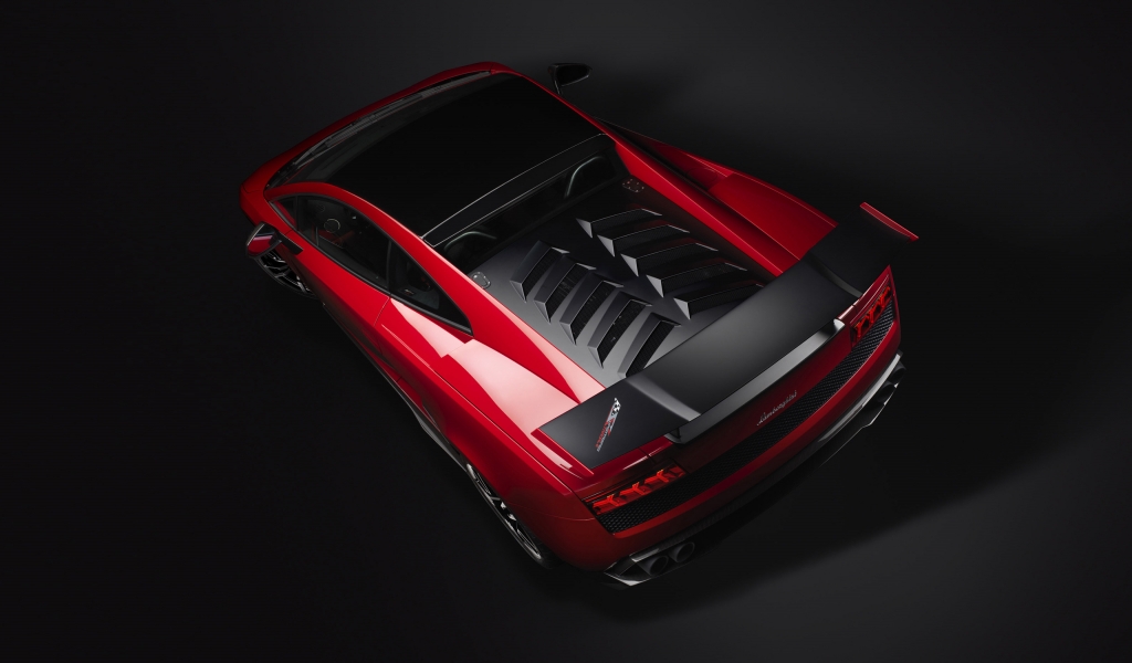 Red Lamborghini Gallardo Stradale for 1024 x 600 widescreen resolution