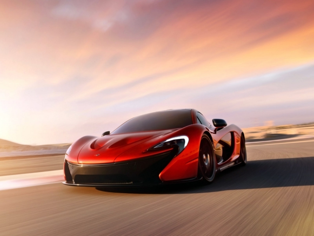 Red McLaren P1 for 1024 x 768 resolution