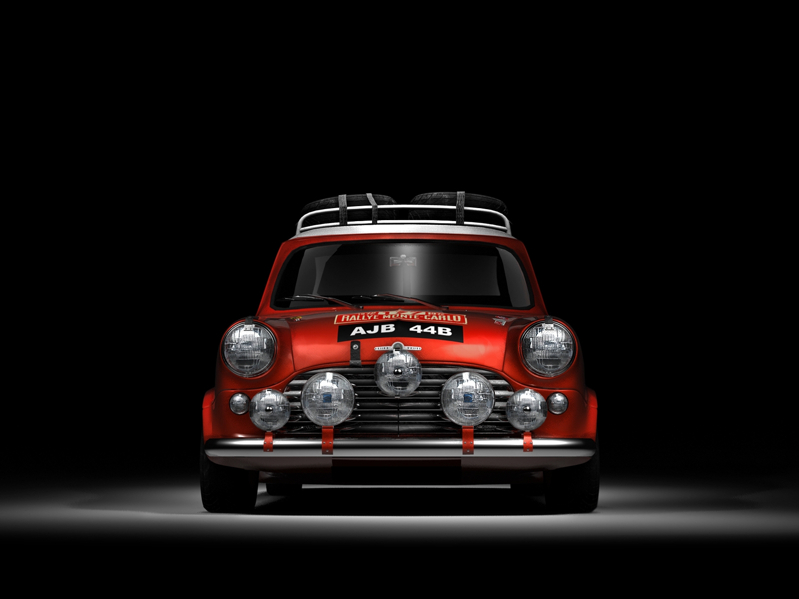 Red Mini Cooper  for 1600 x 1200 resolution