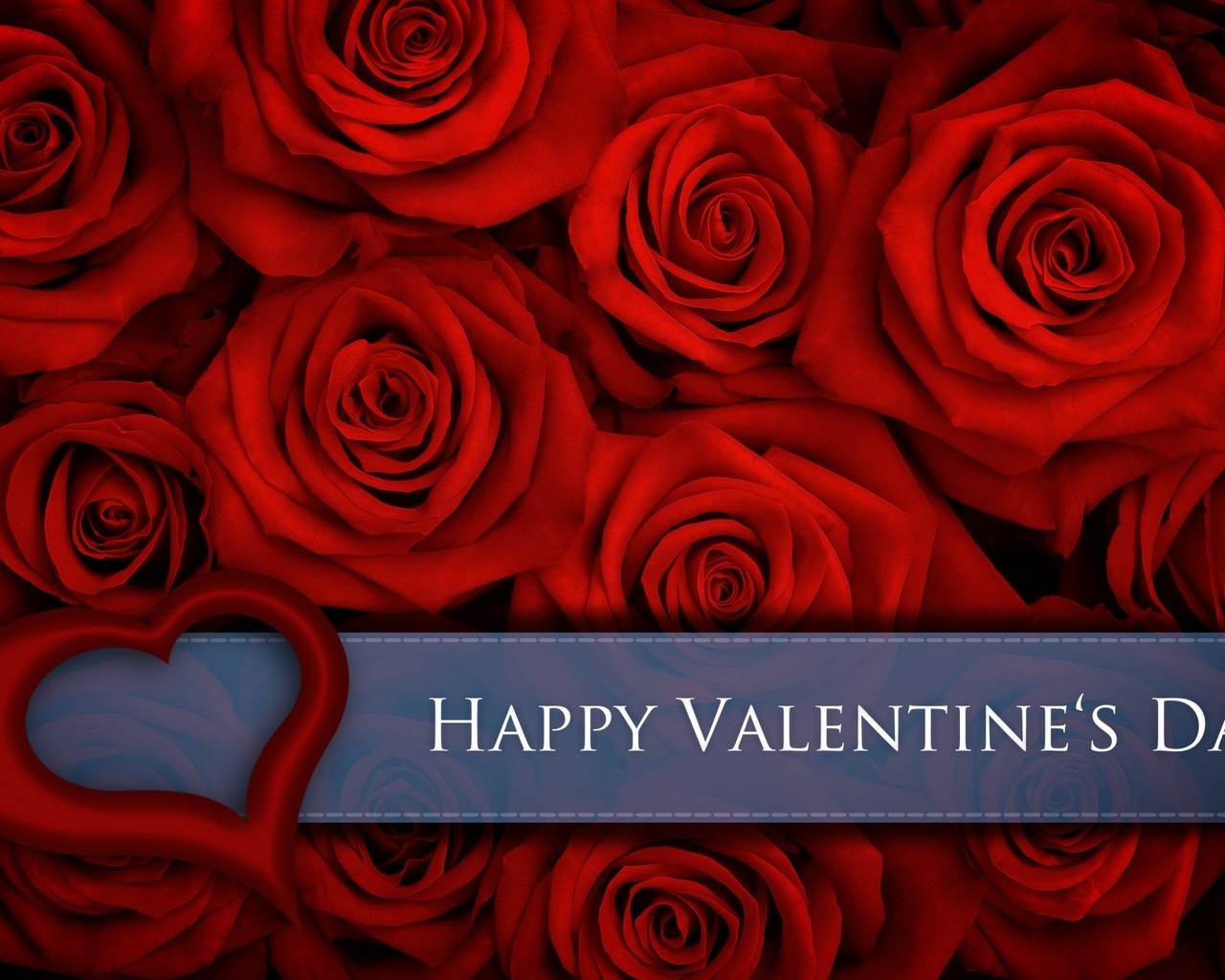 Red Roses for Valentines Day for 1280 x 1024 resolution