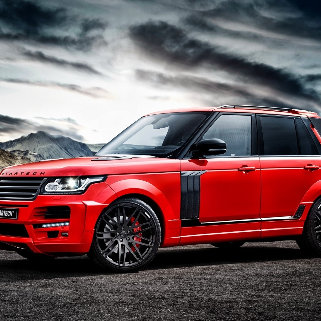 Red Startech Range Rover Pickup for 1024 x 1024 iPad resolution