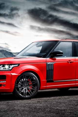 Red Startech Range Rover Pickup for 320 x 480 iPhone resolution