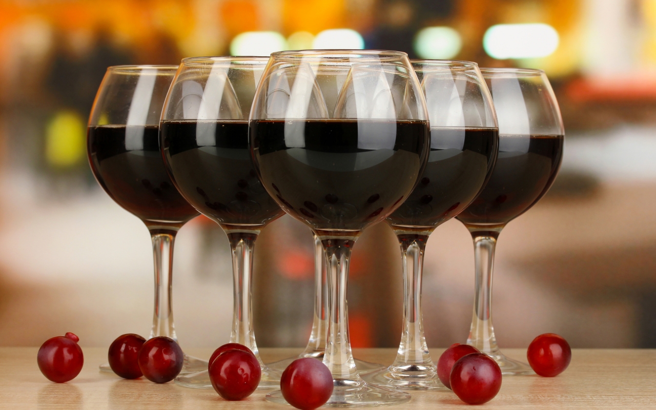 Red Wine Glasses  for 1280 x 800 widescreen resolution