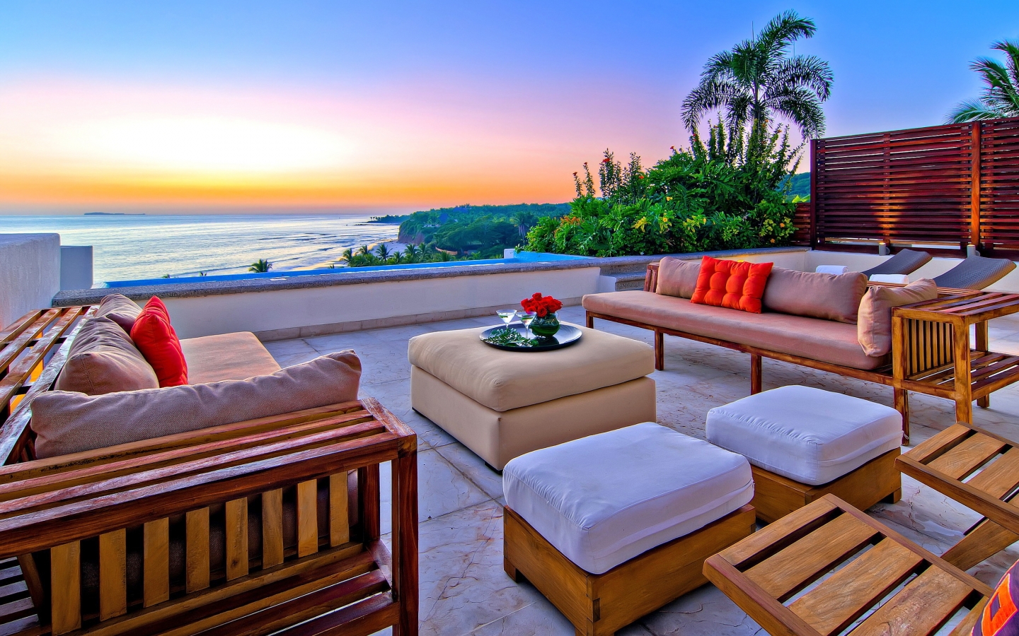 Relaxing Beach Lounge for 1440 x 900 widescreen resolution