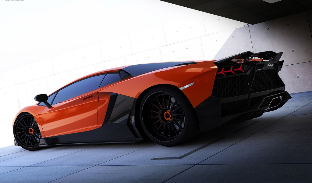 Renm Lamborghini Aventador for 1024 x 600 widescreen resolution