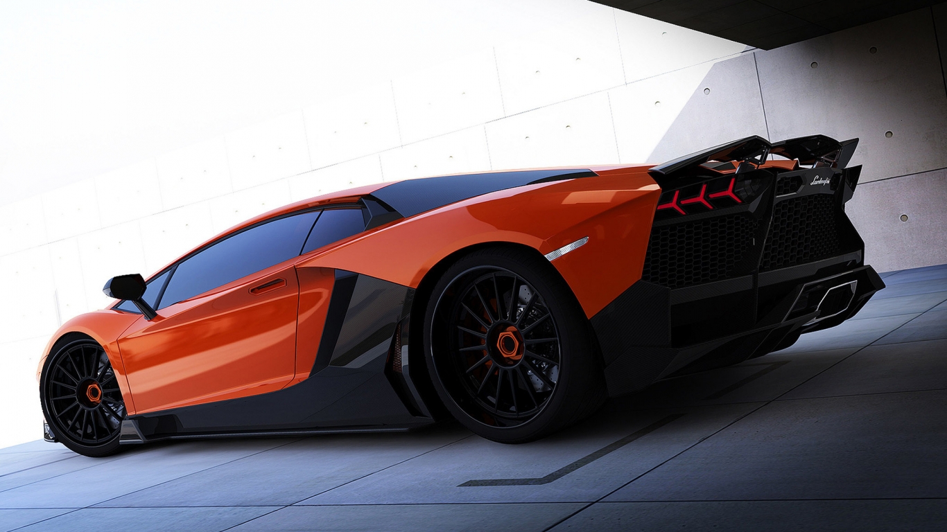 Renm Lamborghini Aventador for 1366 x 768 HDTV resolution