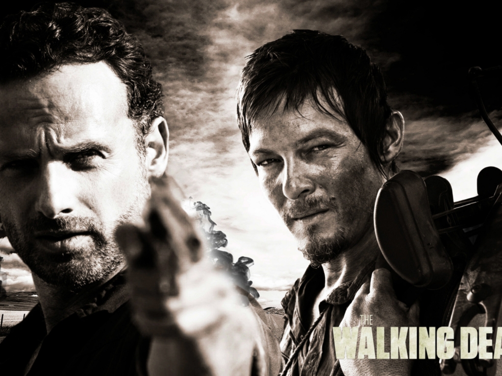 Rick and Daryl The Walking Dead for 1024 x 768 resolution