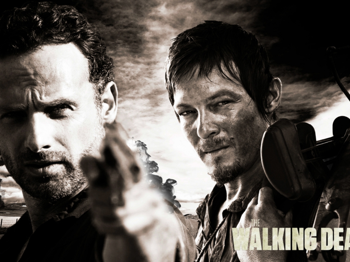 Rick and Daryl The Walking Dead for 1152 x 864 resolution