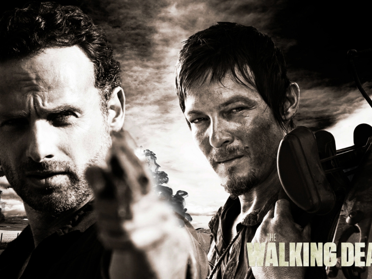 Rick and Daryl The Walking Dead for 1280 x 960 resolution