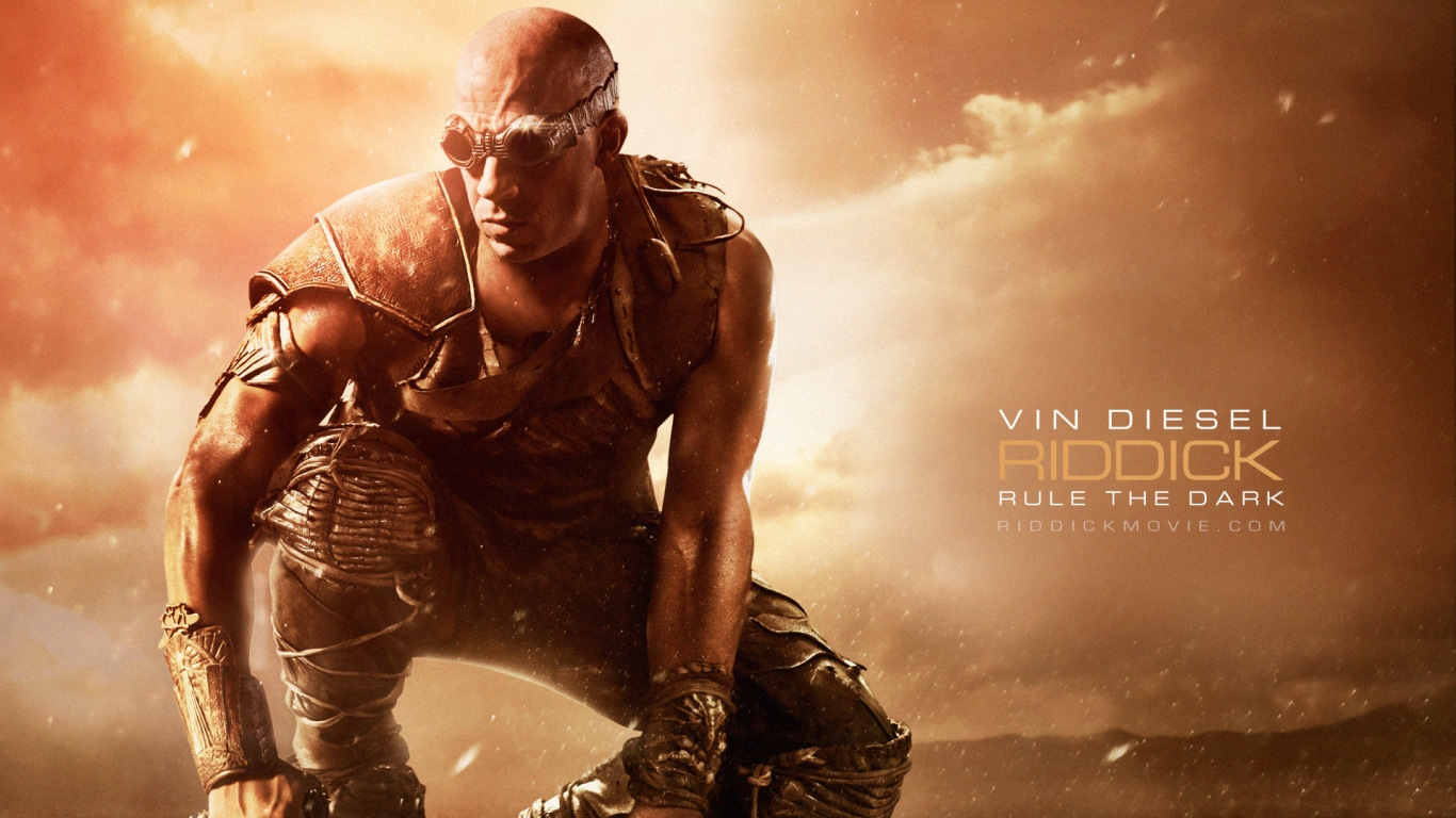 Riddick Movie for 1366 x 768 HDTV resolution