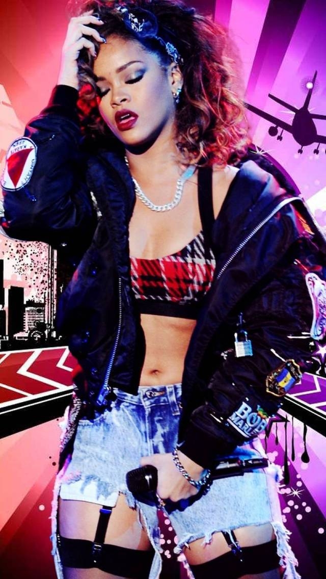 Rihanna Artwork for 640 x 1136 iPhone 5 resolution